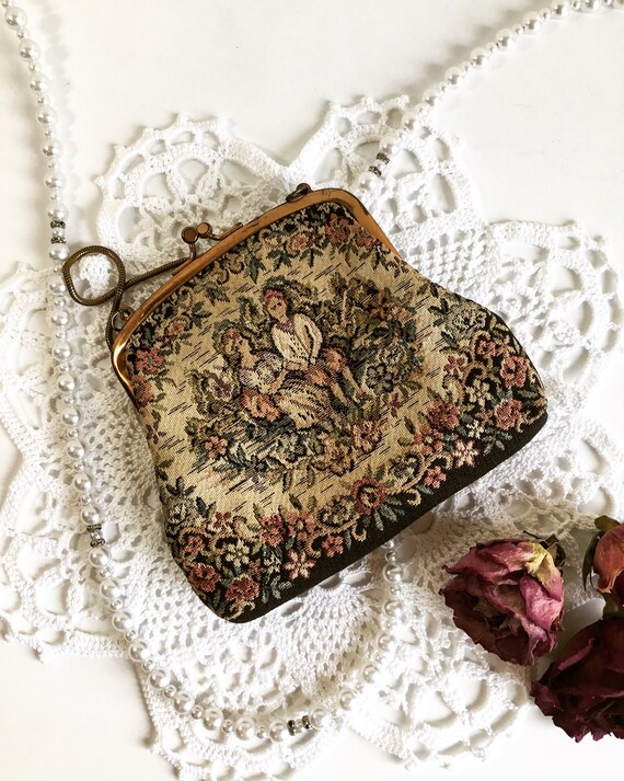 Vintage Tapestry Purse L and M Spotlite Exclusive Circa 1950 Etsy