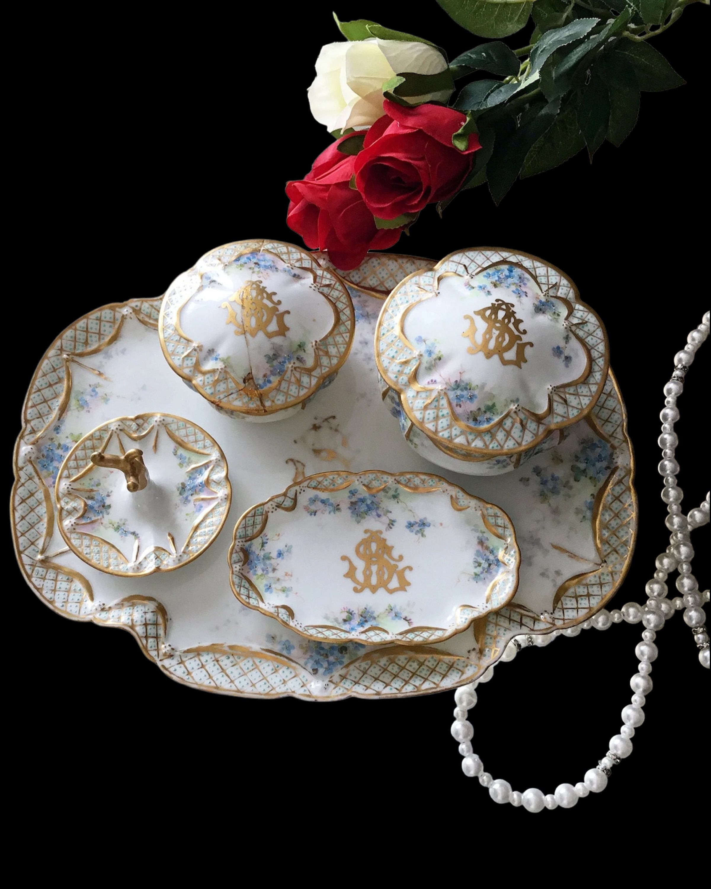 5 Piece Limoges Set - Etsy