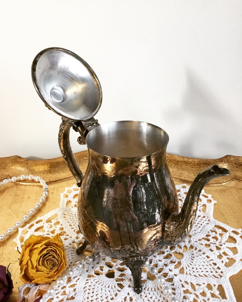Vintage Leonard Silver Plated Teapot Etsy