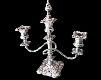 Silver Plated Antique Candelabra, E.G. Webster & Son, Circa 1928