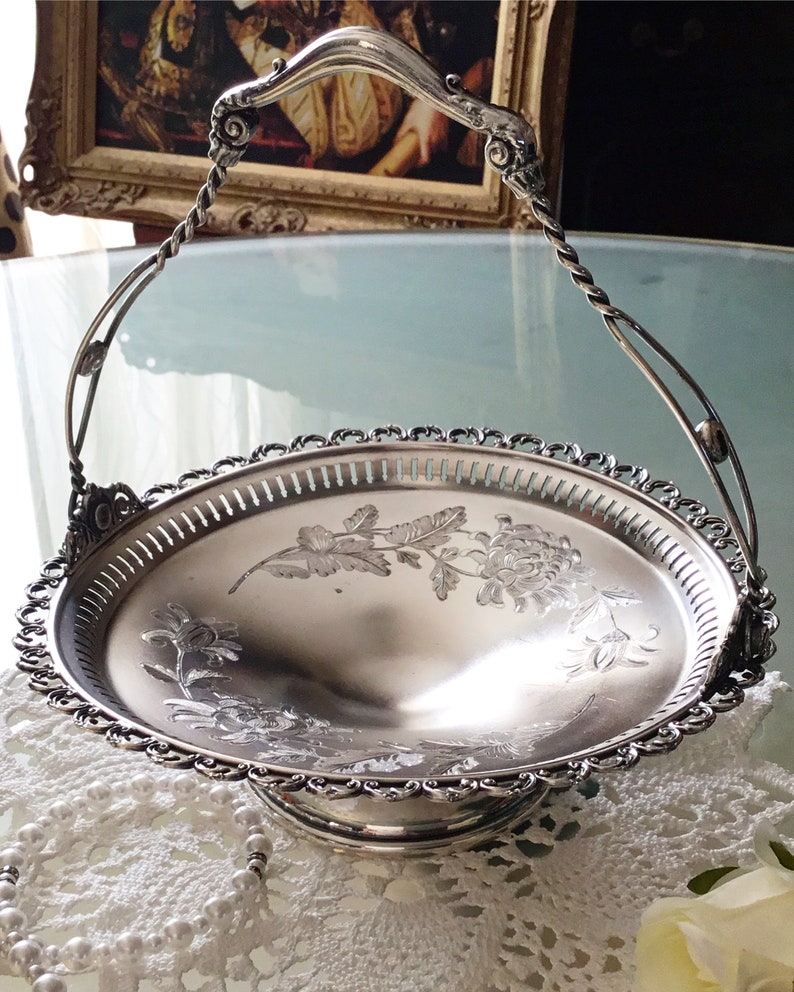 Antique Brides Basket by Reed & Barton Circa 1900 Etsy Australia