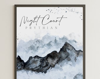 Night Court | ACOTAR art | ACOTAR decor | Officially Licensed Sarah J Maas Digital Print