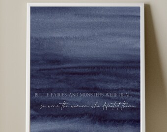 Fairies and Monsters Digital Art Print | A Study in Drowning | Officially Licensed Ava Reid Digital Print