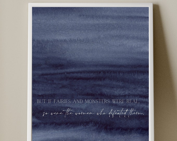 Fairies and Monsters Digital Art Print | A Study in Drowning | Officially Licensed Ava Reid Digital Print