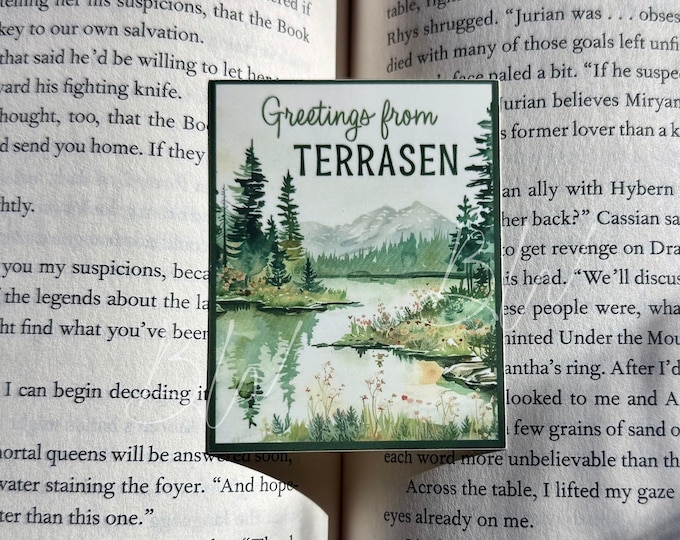 LAST CHANCE Greetings From Terrasen Sticker | Throne of Glass | Officially Licensed Sarah J Maas | Kindle Book