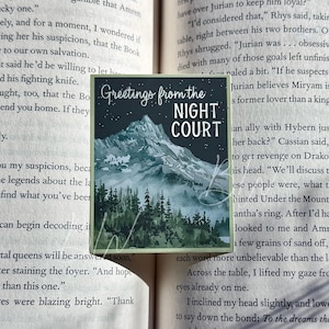 LAST CHANCE Greetings From The Night Court Sticker | ACOTAR | Officially Licensed Sarah J Maas Sticker | Kindle Sticker | Book Sticker
