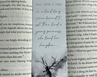 LAST CHANCE Once Upon a Time Throne of Glass Bookmark | Officially Licensed Sarah J Maas Bookmark | Throne of Glass Bookmark