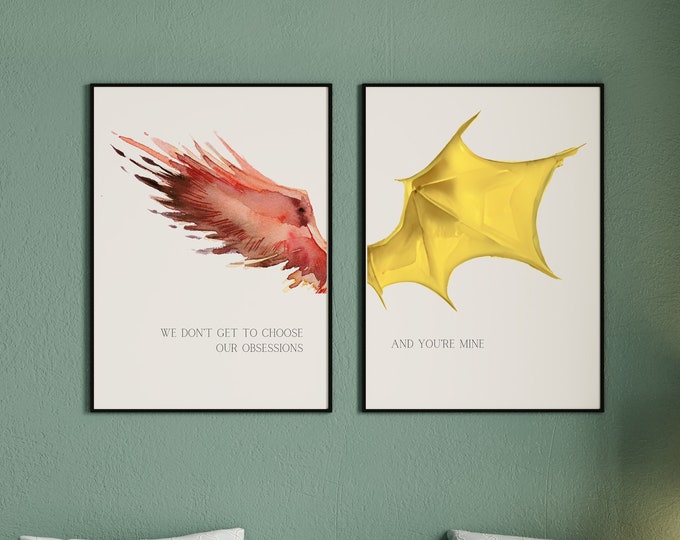 Zodiac Academy Digital Art Print | We Don't Get To Choose Our Obsessions and You're Mine | Officially Licensed