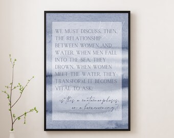 Women and Water Art Print | A Study in Drowning | Officially Licensed Ava Reid Digital Print