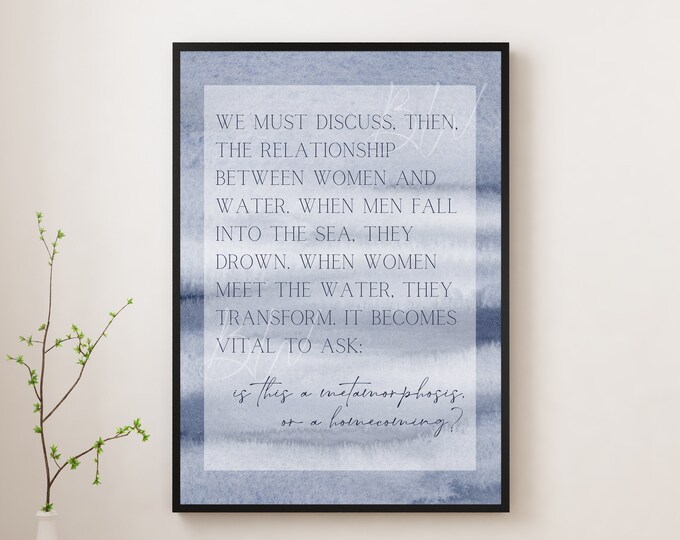 Women and Water Art Print | A Study in Drowning | Officially Licensed Ava Reid Digital Print