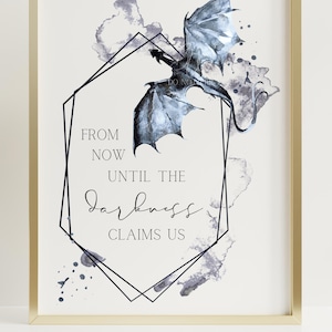 From Now Until Darkness Claims Us | The Thirteen | Throne of Glass print | TOG art | Officially Licensed Sarah J Maas Digital Print