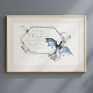 Die Dreizehn Landschaft | Thron der Glaskunst | Thron aus Glas Poster | ZUSAMMEN | Offiziel lizensierter Sarah J Maas Digitaldruck