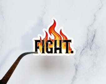 Fight Sticker | Kindred's Curse Saga | Officially Licensed Penn Cole Sticker | Spark of the Everflame | Fantasy Book Sticker