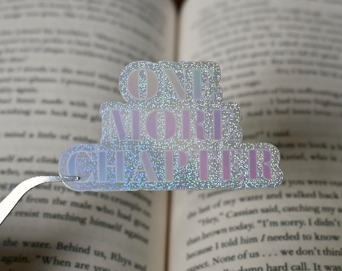 One More Chapter Sticker | Book Sticker | Reading Sticker | Kindle Sticker