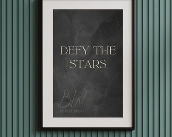 Zodiac Academy Defy the Stars Digital Art Print | Zodiac Circle | Officially Licensed