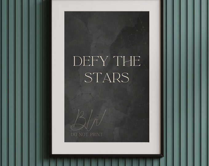 Zodiac Academy Defy the Stars Digital Art Print | Zodiac Circle | Officially Licensed