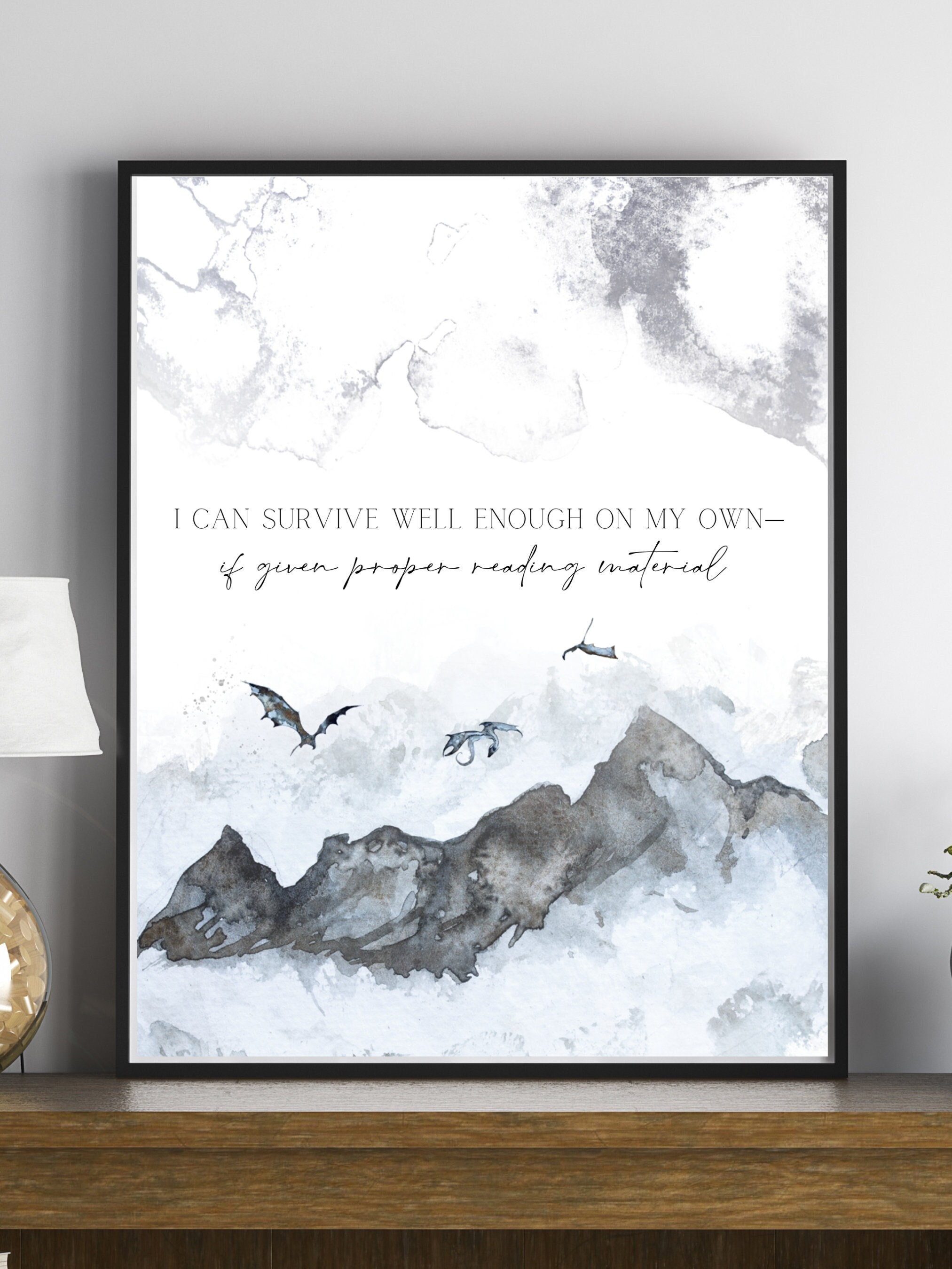 Survive Throne of Glass Quote TOG Print Throne of Glass Etsy