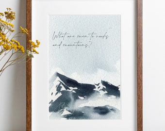 What Are Men To Rocks and Mountains | Pride and Prejudice Digital Print | Pride and Prejudice Art