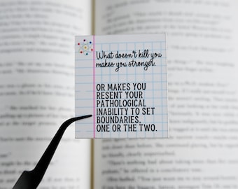 What Doesn't Kill You | Love Hypothesis Sticker | Officially Licensed Ali Hazelwood Sticker