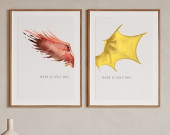 Zodiac Academy Digital Art Print | There Is Only Her There Is Only Him | Officially Licensed