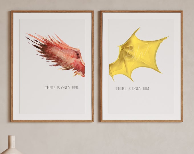 Zodiac Academy Digital Art Print | There Is Only Her There Is Only Him | Officially Licensed