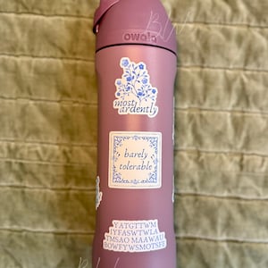 Barely Tolerable | Jane Austen Sticker| Pride and Prejudice Sticker | Book Sticker | Kindle Sticker image 8