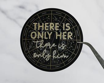 There Is Only Her There Is Only Him | Zodiac Academy Sticker | Officially Licensed