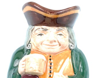 Modern Vintage, Toby, Jug, Small Character, Royal Doulton, Honest Measure, 8839 Figurine, Hand Decorated, Display Item, Serving Jug, Small