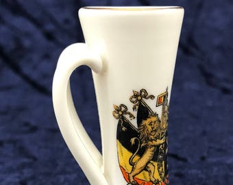 Antike Sammlerstück Schopfhund Ware, die China, Goss China, alten Tyg, Belgien Goss, British importiert Goss, seltene antike, Edwardian Charme