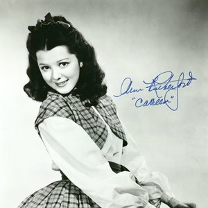 Vintage Signed Photograph, Ann Rutherford, Gone With The Wind, Careen Character, American Actress, Press Release, Autographed Photograph