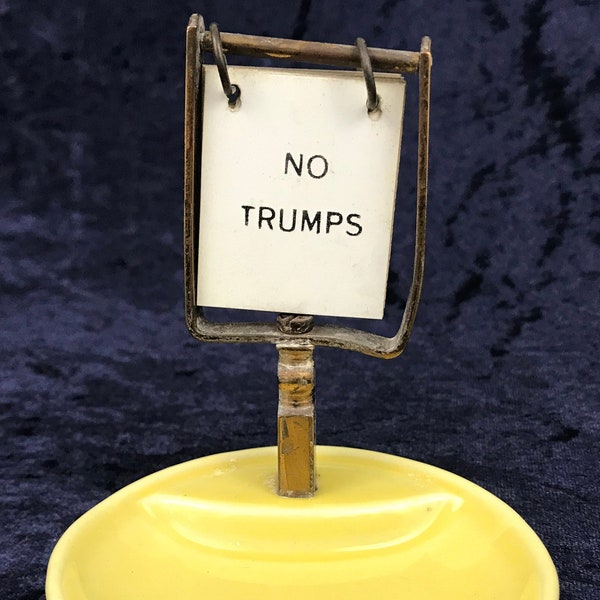 Unique Vintage Marker, Trump Card Marker, Bridge Game, Wade Bouldray, Gaming Accessory, Table Decor, Vintage Trump, Game Marker, Unique Wade