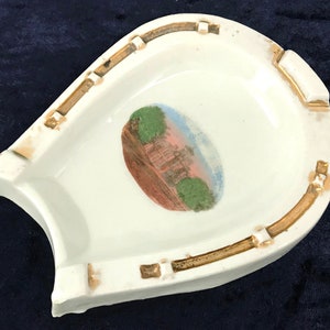 Antike Neuheit Dish, Horseshoe Form, A Present From, Sheffield Souvenir, High Hazels Museum, Unique Ashtray, Pin Dish, Quirky Good Luck