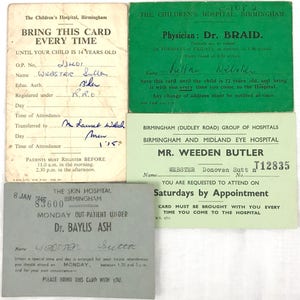 CORREO GRATUITO - Pequeña selección de tarjetas de citas, historia social, Webster Sutton, hospital infantil, cita de la piel, decoración única, retro
