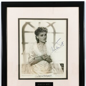 Framed Photo, Signed Actress, Martha Scott, Cheers for Miss Bishop, Wall Feature, American Actress, Film Memorabilia, Autographed Photo