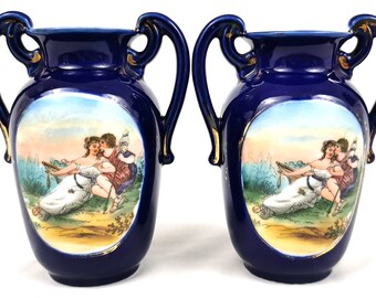 Continental Majolica Pomegranate figurative jug 6 inch/'s tall.
