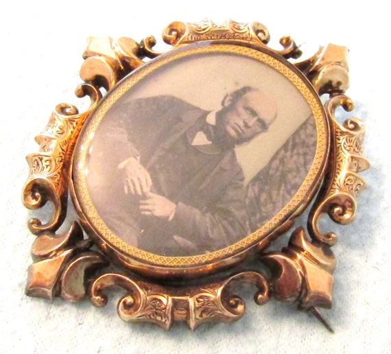 FREE POST - Stunning Antique Victorian Mourning B… - image 1