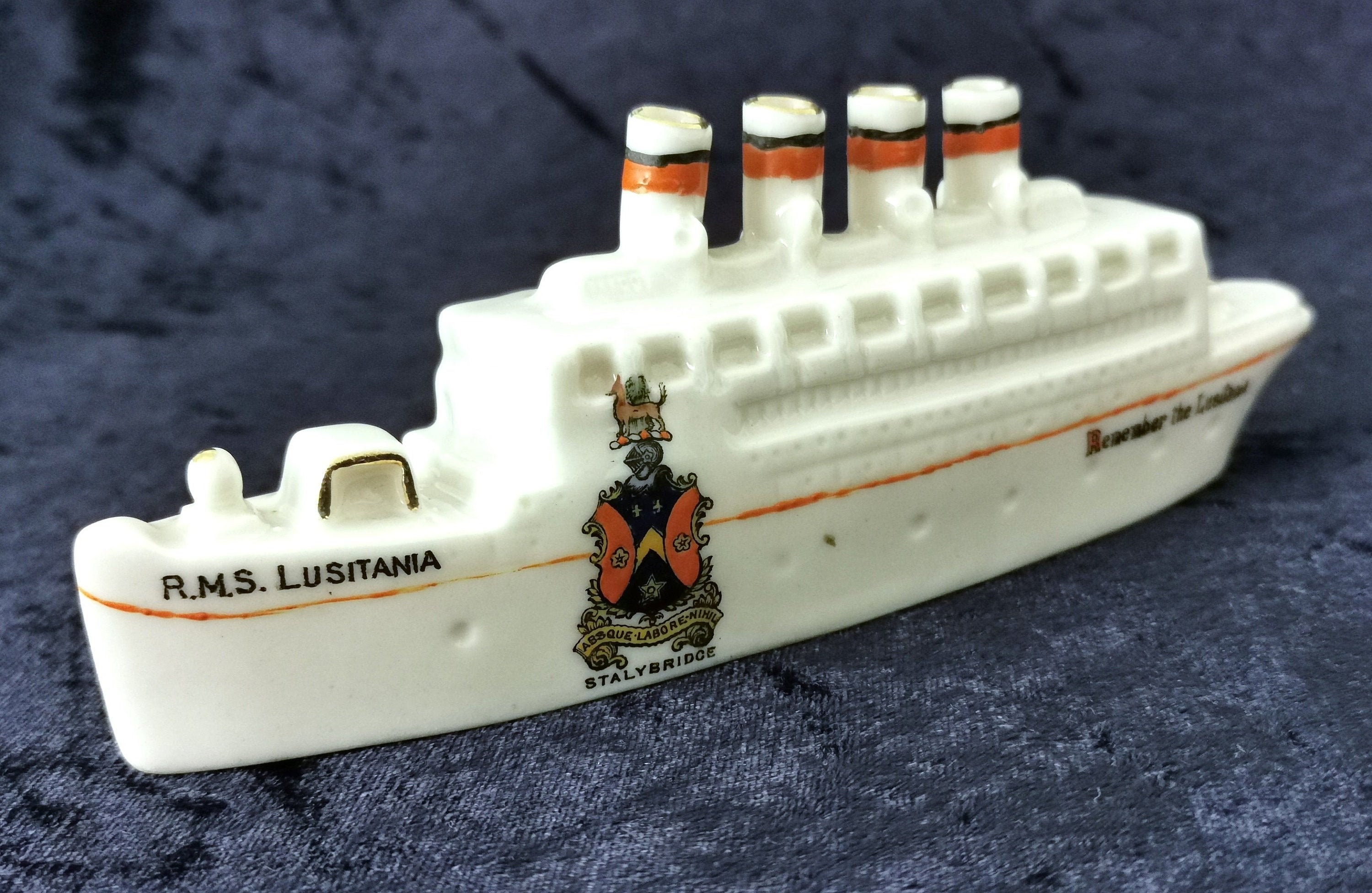 Rare Souvenir China RMS Lusitania Carlton Ware First World | Etsy