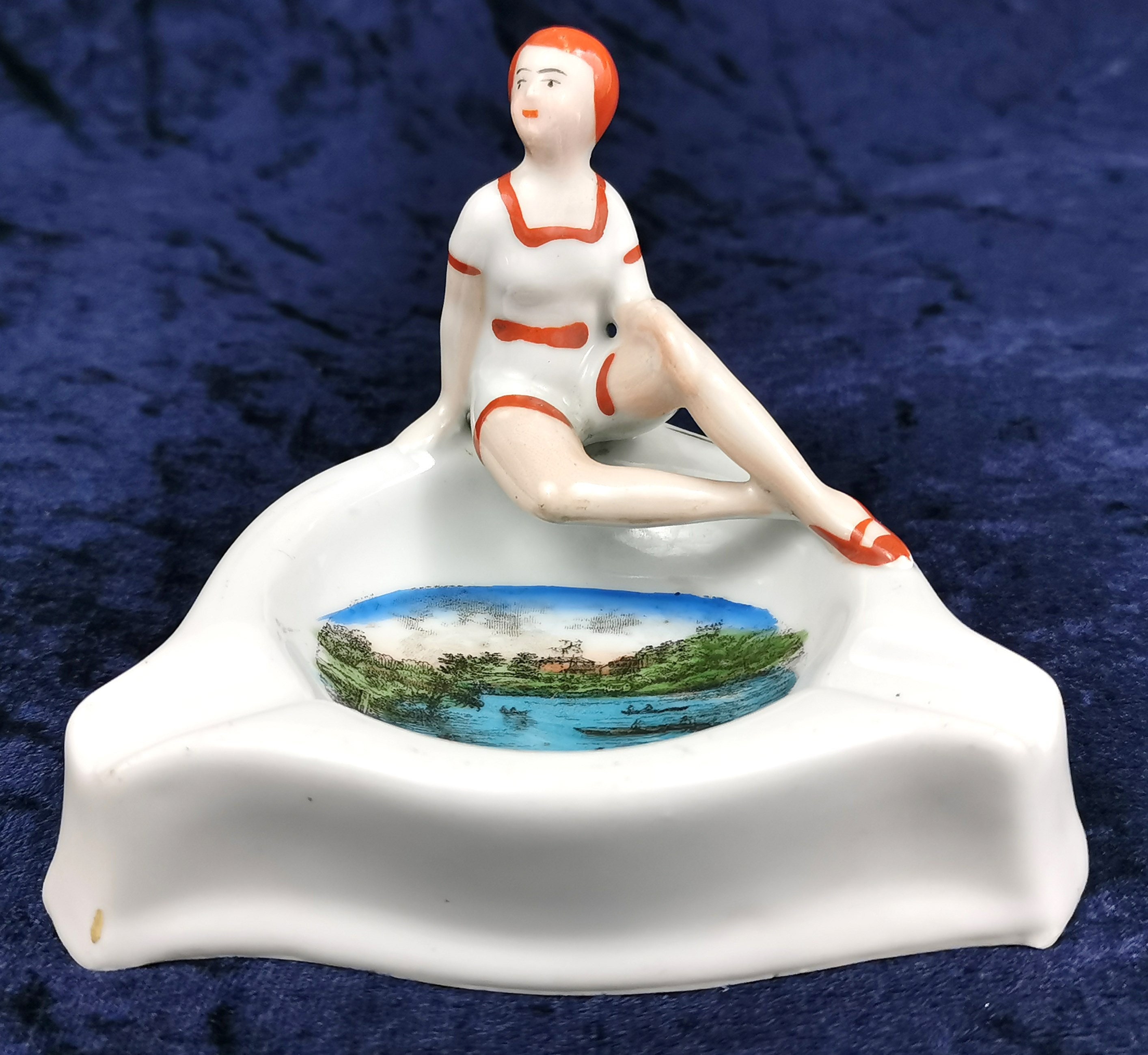Vintage Novelty, Table Ashtray, Cigarette Rest, Chester Souvenir