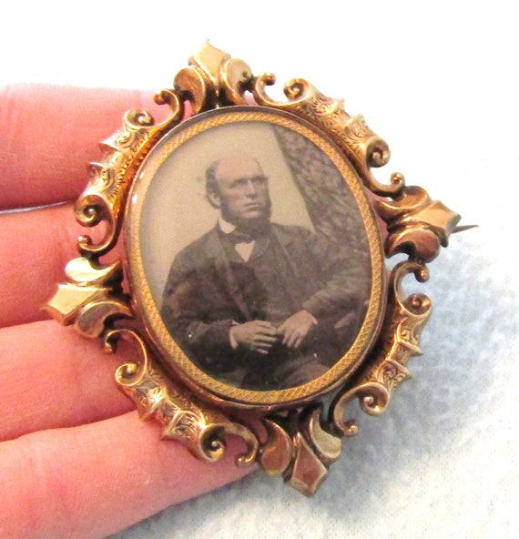 FREE POST - Stunning Antique Victorian Mourning B… - image 5
