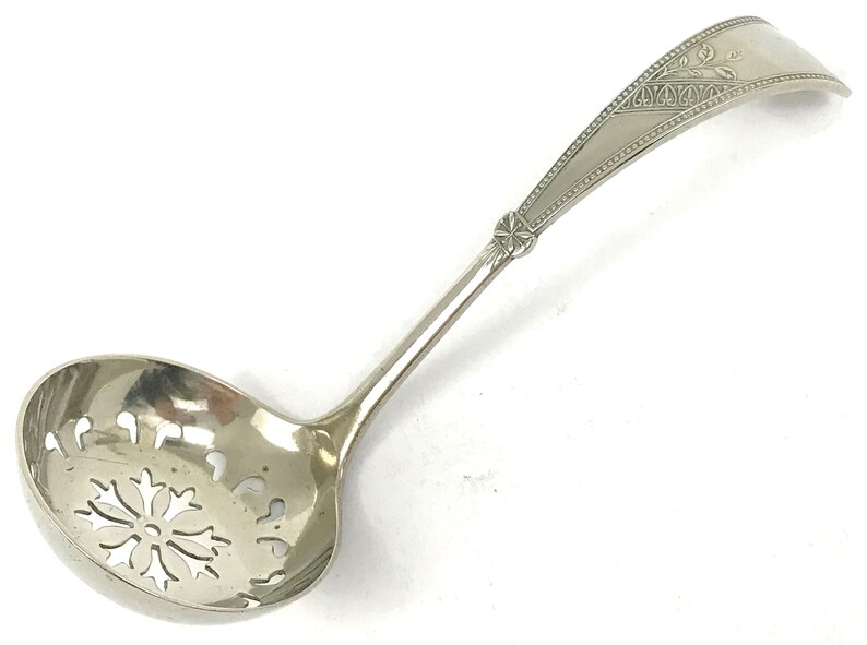 Daniel /& Arter Nickel Silver Elegant Traditional Brazilian Silver Aesthetic Floral FREE POST Laurel Style Antique Sifting Spoon