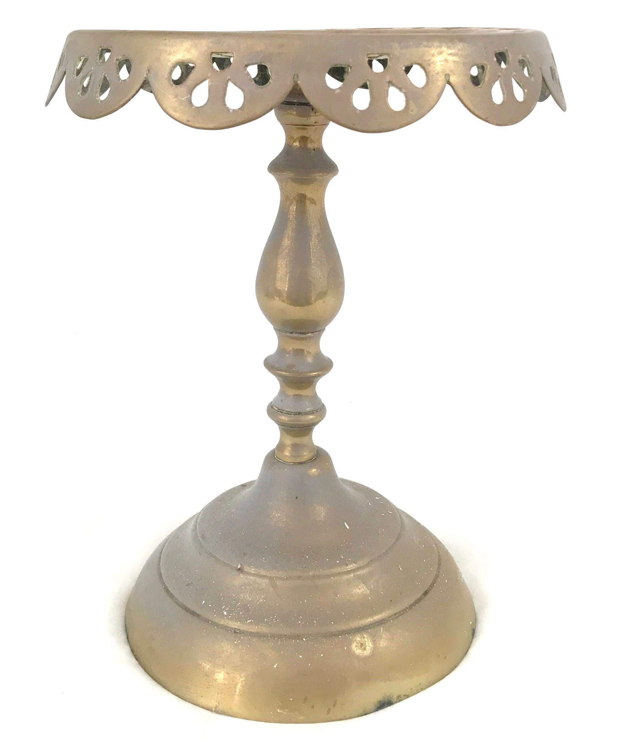 Dessous de plat en laiton vieilli, laiton Stand, Stand de 19ème siècle, accessoire au coin du feu, de fer, foyer décoration, Interior Design, rustique, rétro - France