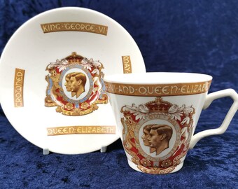 Presentation Commemorative Planished Effect Rare Commemorative Art Deco Coventry Crest Pint Tankard 1937 Coronation King George VI