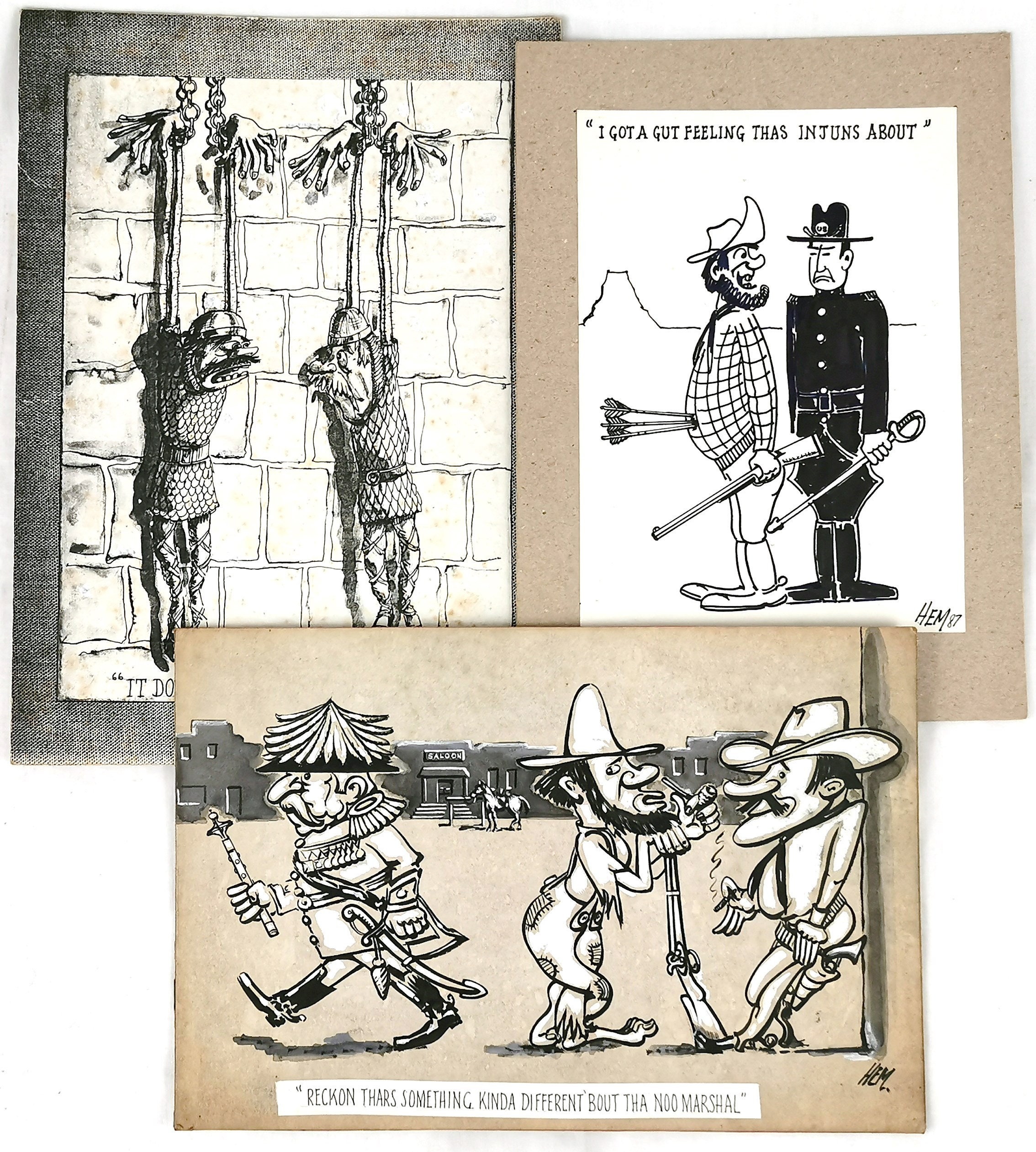 無料投稿 - ビンテージ漫画の絵、風刺画、ペンとインク、白黒