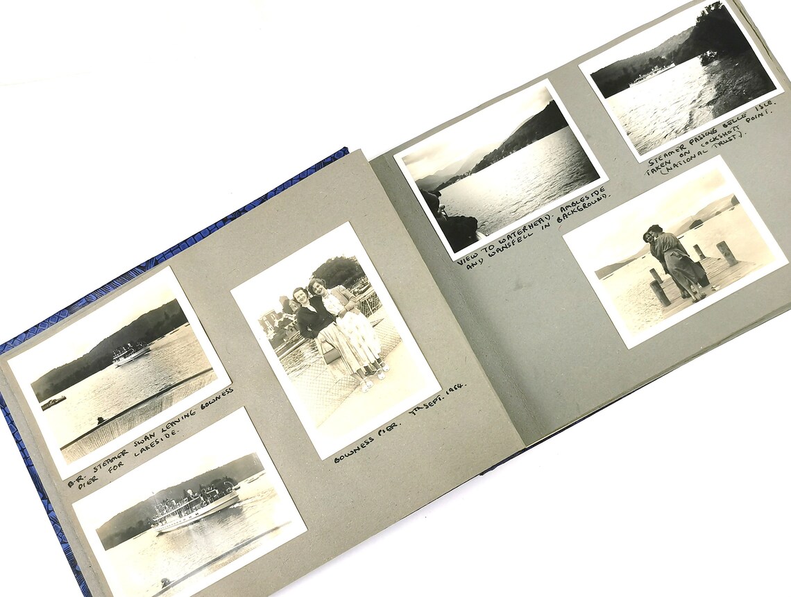 Traditionelles Vintage Vintage Fotoalbum schwarz weiß Etsy