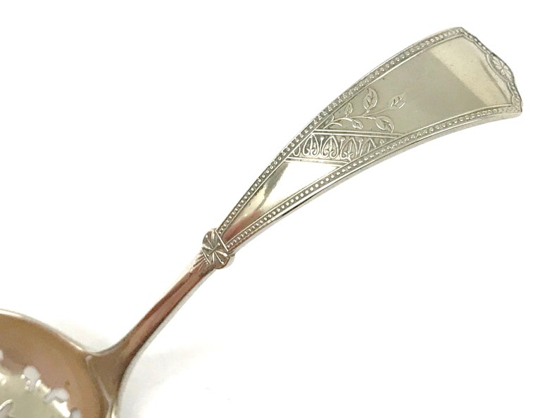 Daniel /& Arter Nickel Silver Elegant Traditional Brazilian Silver Aesthetic Floral FREE POST Laurel Style Antique Sifting Spoon