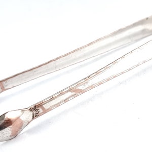 Arch Damage, Georgian Flatware, Old Sheffield Plate, Silver on Copper, Sugar Tongs, Tea Tongs, Floral Tableware, Afternoon Tea, Elegant