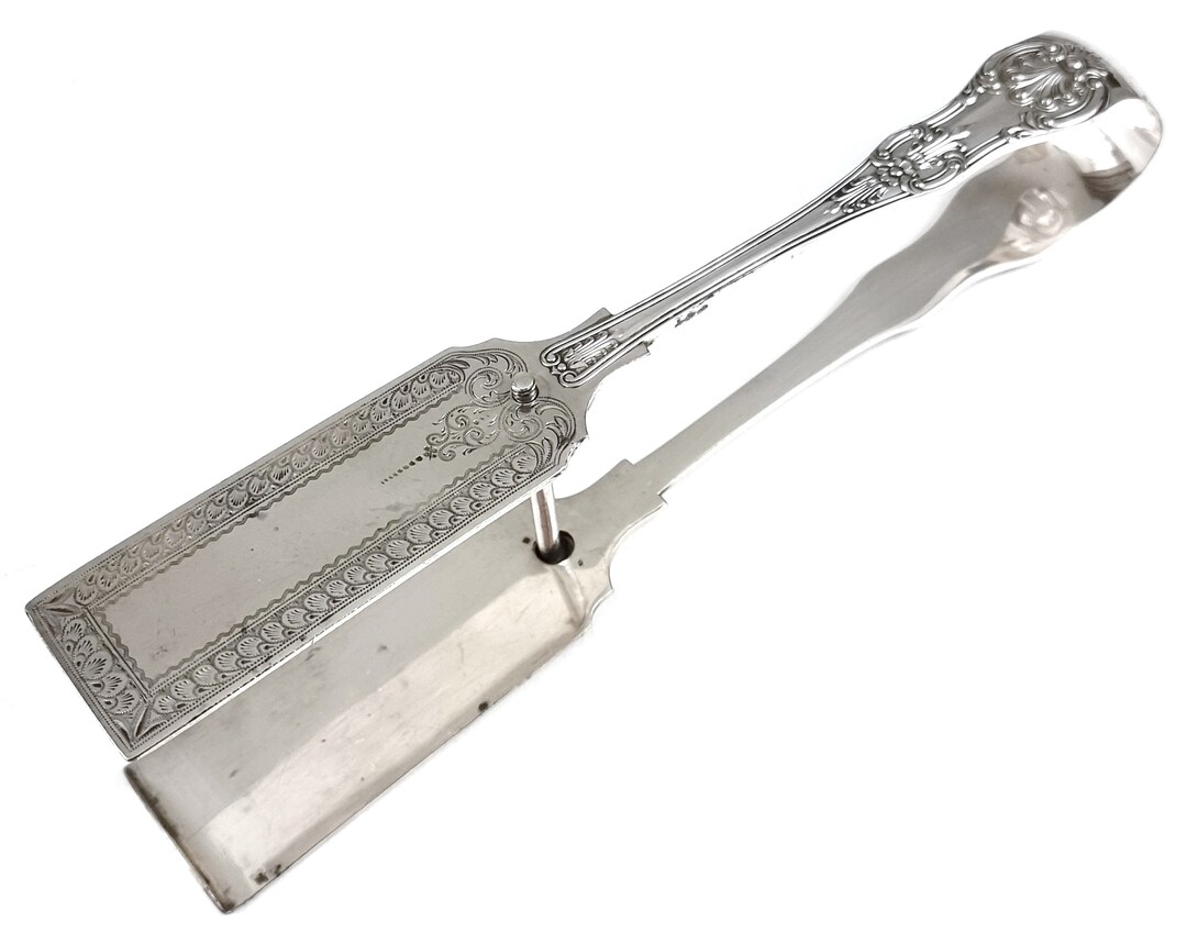 Antique Asparagus Tongs Serving Tongs Silver Plate Queens Etsy