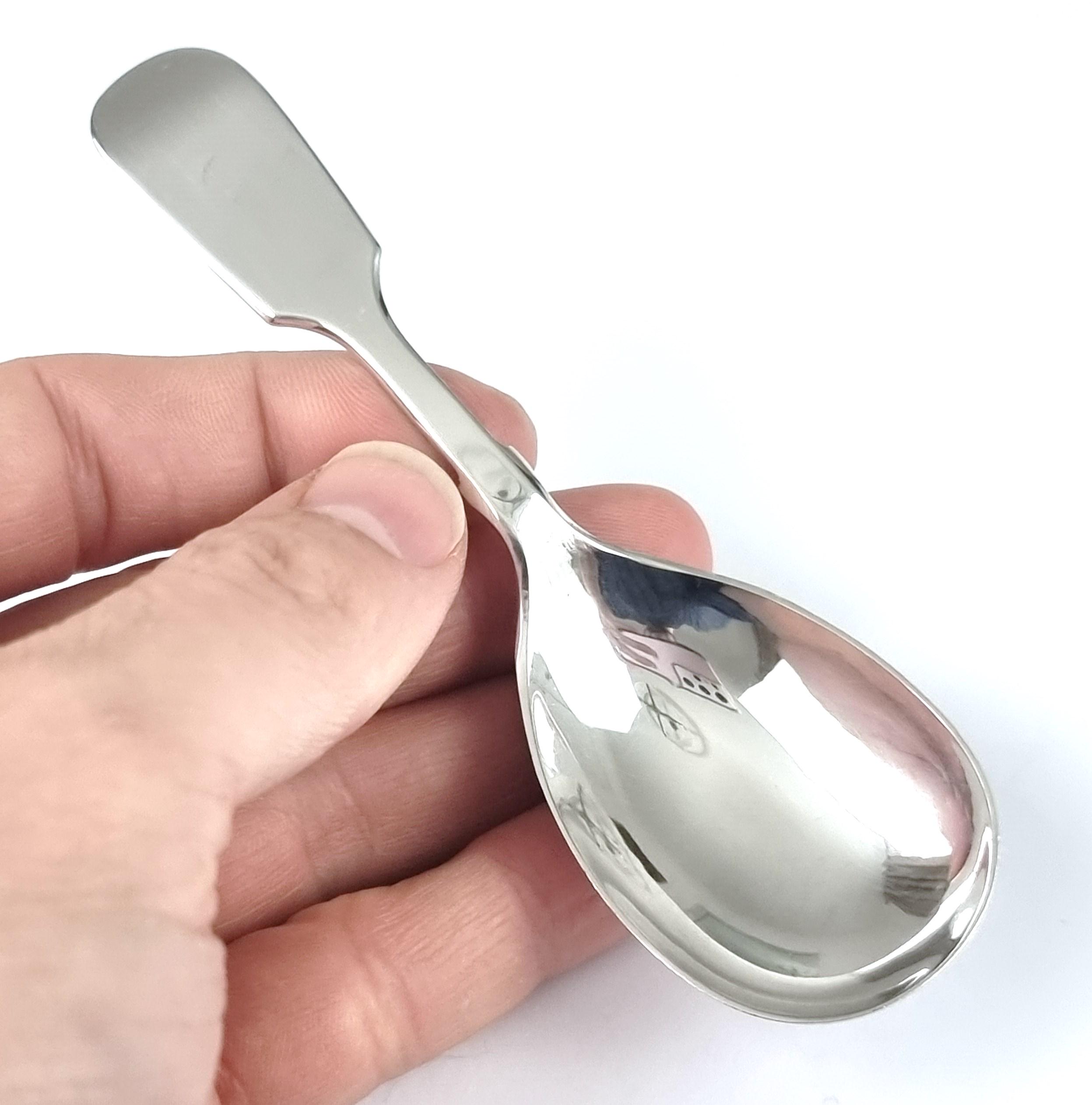 アンティーク ティーキャディ スプーン、シルバープレート、オールド