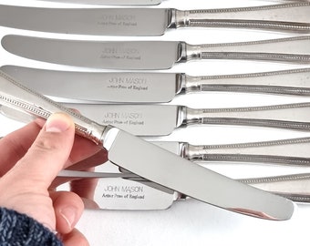 Two Sets of Knives, Six and Six, Dessert Knives, Table Knives