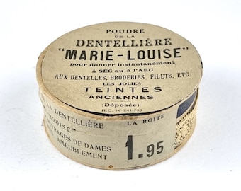 Vintage Unopened Box, Card Box, French Lace Power, Marie Louise, Poudre de la Dentelliere, Lace Edging, Monin of Paris, French Curiosity